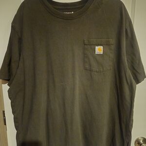 Carhartt Men's Loose Fit Olive Green Short Sleeve Workwear Tee